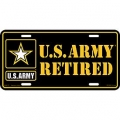 US Army Retired License Plate US Army Retired License Plate